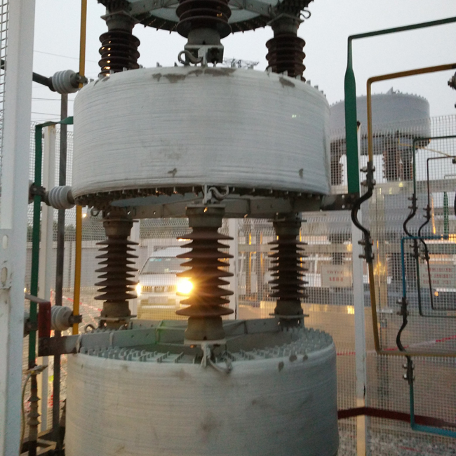 廣東佛山一所110kV大欖站、虹嶺站10kV 4組串聯(lián)電抗器外絕緣處理-（硅橡膠絕緣涂料）